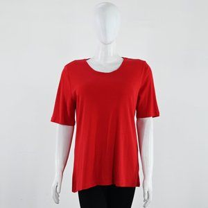 Canda Women Solid Red T-Shirt